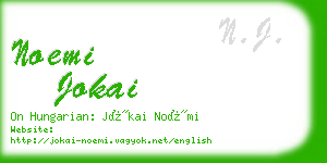 noemi jokai business card